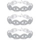3PCS Bridal Wedding Bracelets Set Made With Clear Crystals Sets For Women Or Bridesmaids 3PCS Bridal Wedding Bracelets Set Made With Clear Crystals Sets For Women Or Bridesmaids
